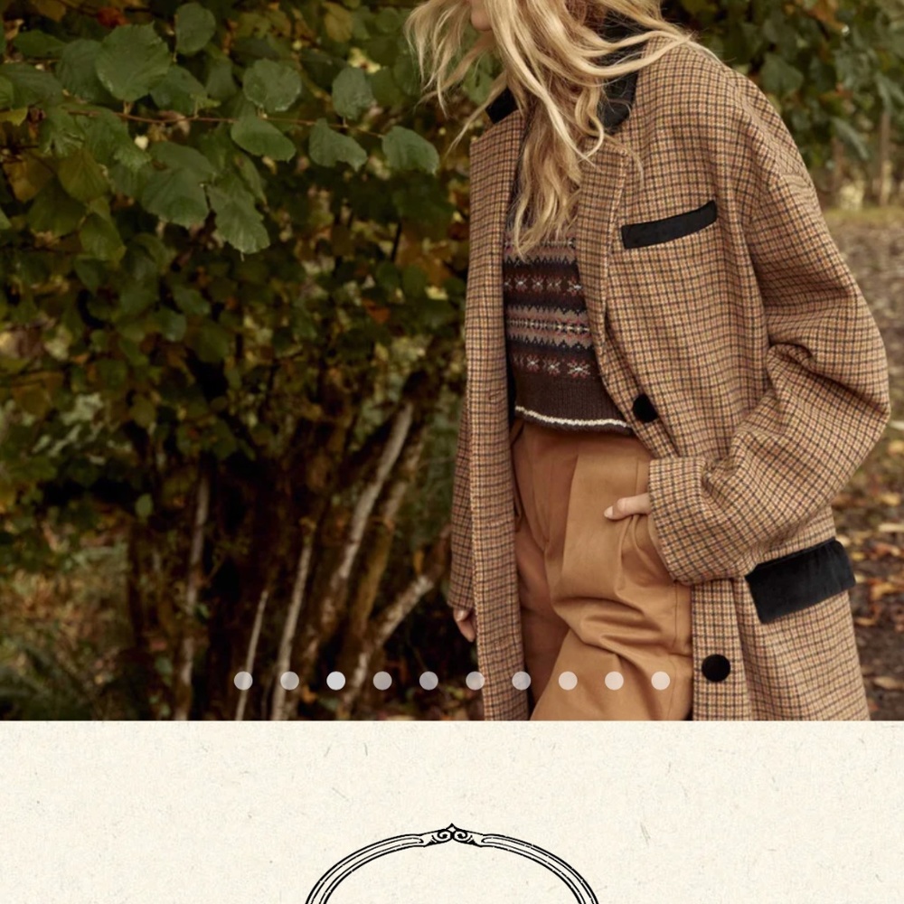 Doen Heirloom Barton Coat in Houndstooth